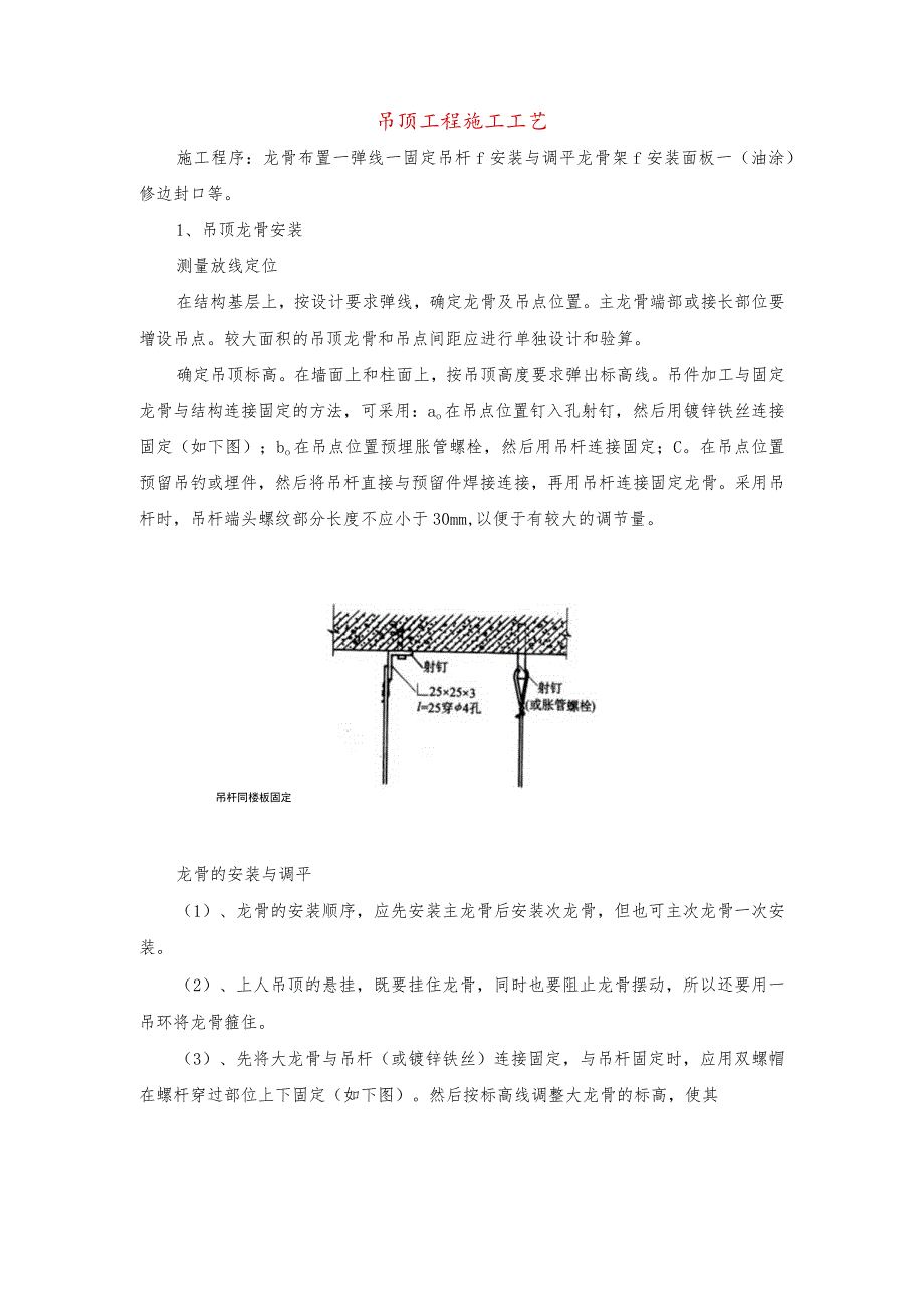 吊顶工程施工工艺.docx_第1页