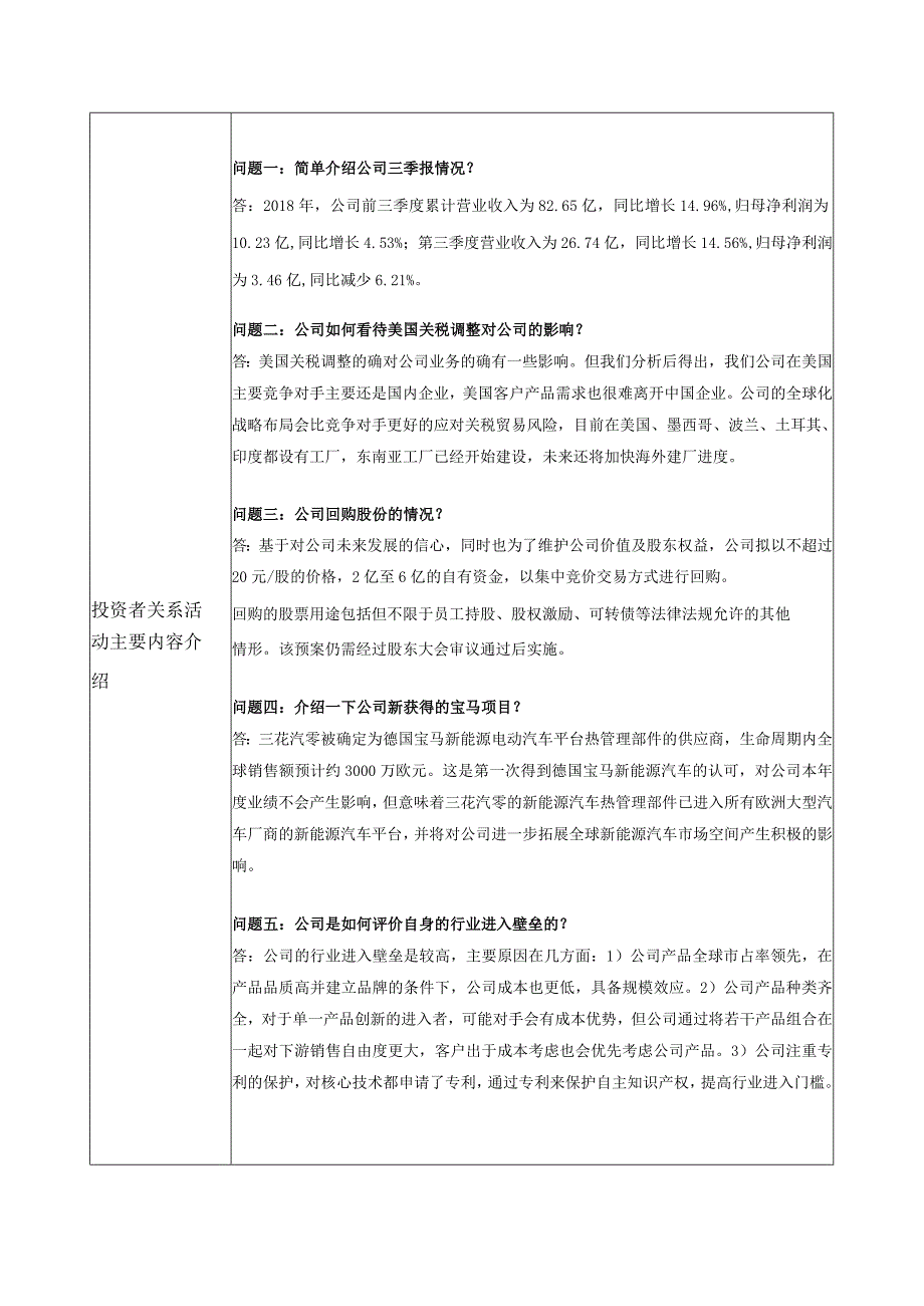 证券代码050证券简称三花智控浙江三花智能控制股份有限公司投资者关系活动记录表.docx_第2页