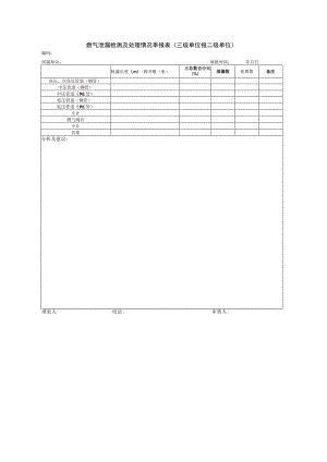 燃气泄漏检测及处理情况季报表（三级单位报二级单位）.docx