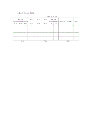 电商公司审计工作计划表.docx