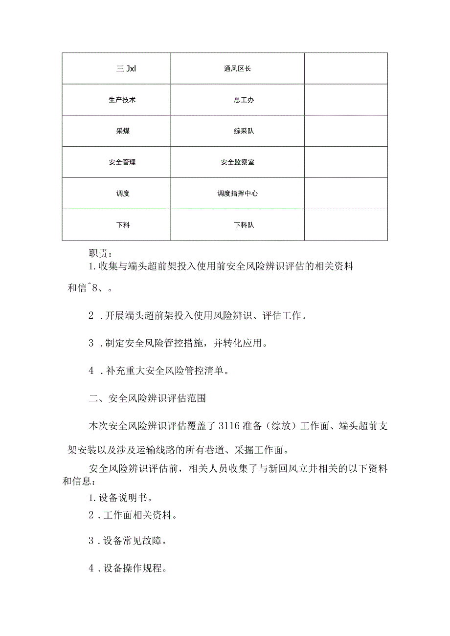 端头超前支架安装使用前专项风险辨识评估报告.docx_第2页