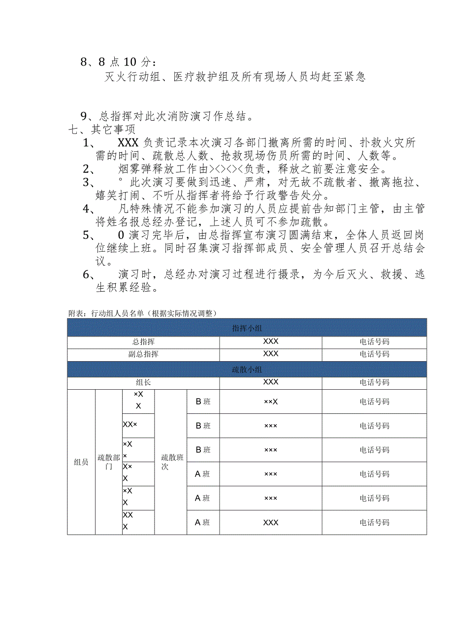 某某公司消防应急预案演练方案.docx_第3页