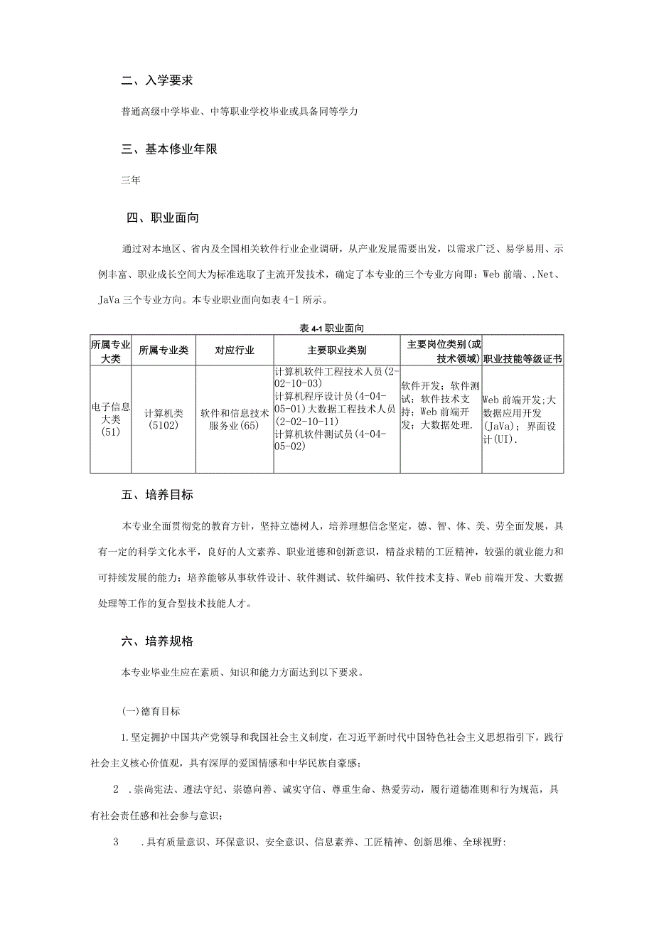 软件技术专业人才培养方案.docx_第2页