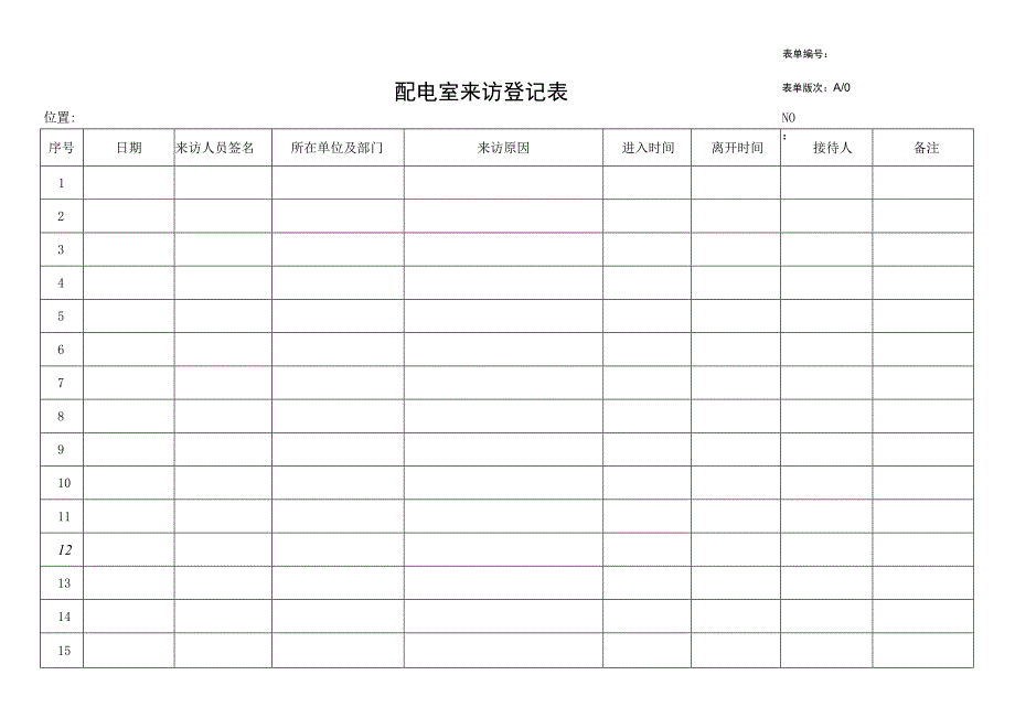 配电室来访登记表.docx_第1页