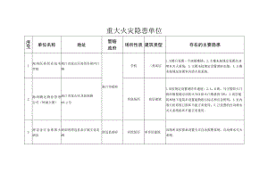 重大火灾隐患单位.docx