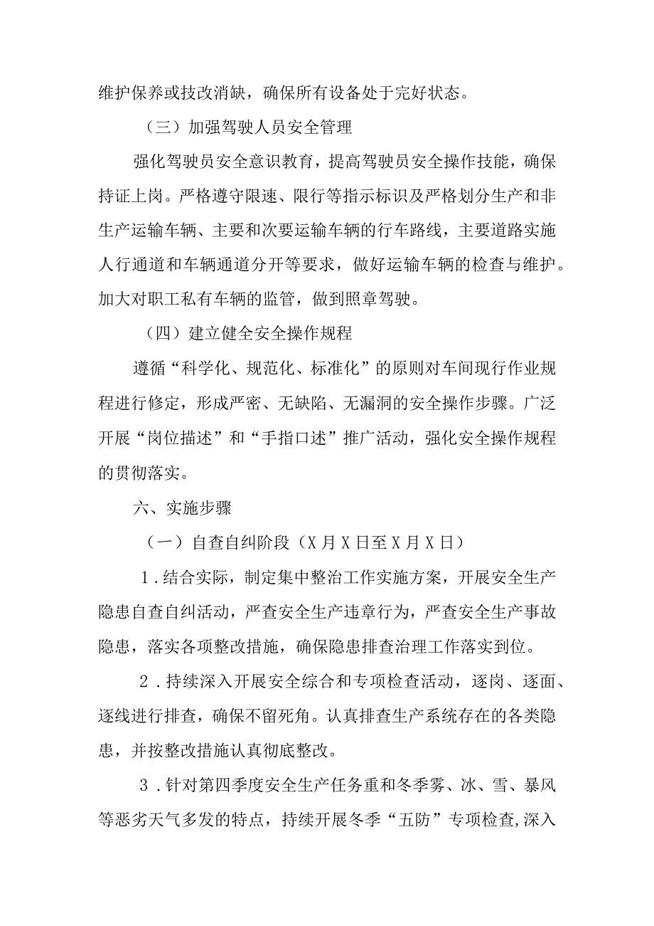 安全生产集中整治实施方案.docx_第3页