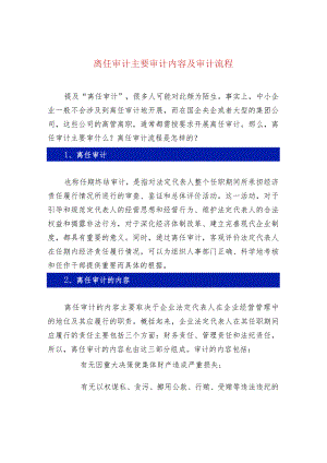 离任审计主要审计内容及审计流程.docx