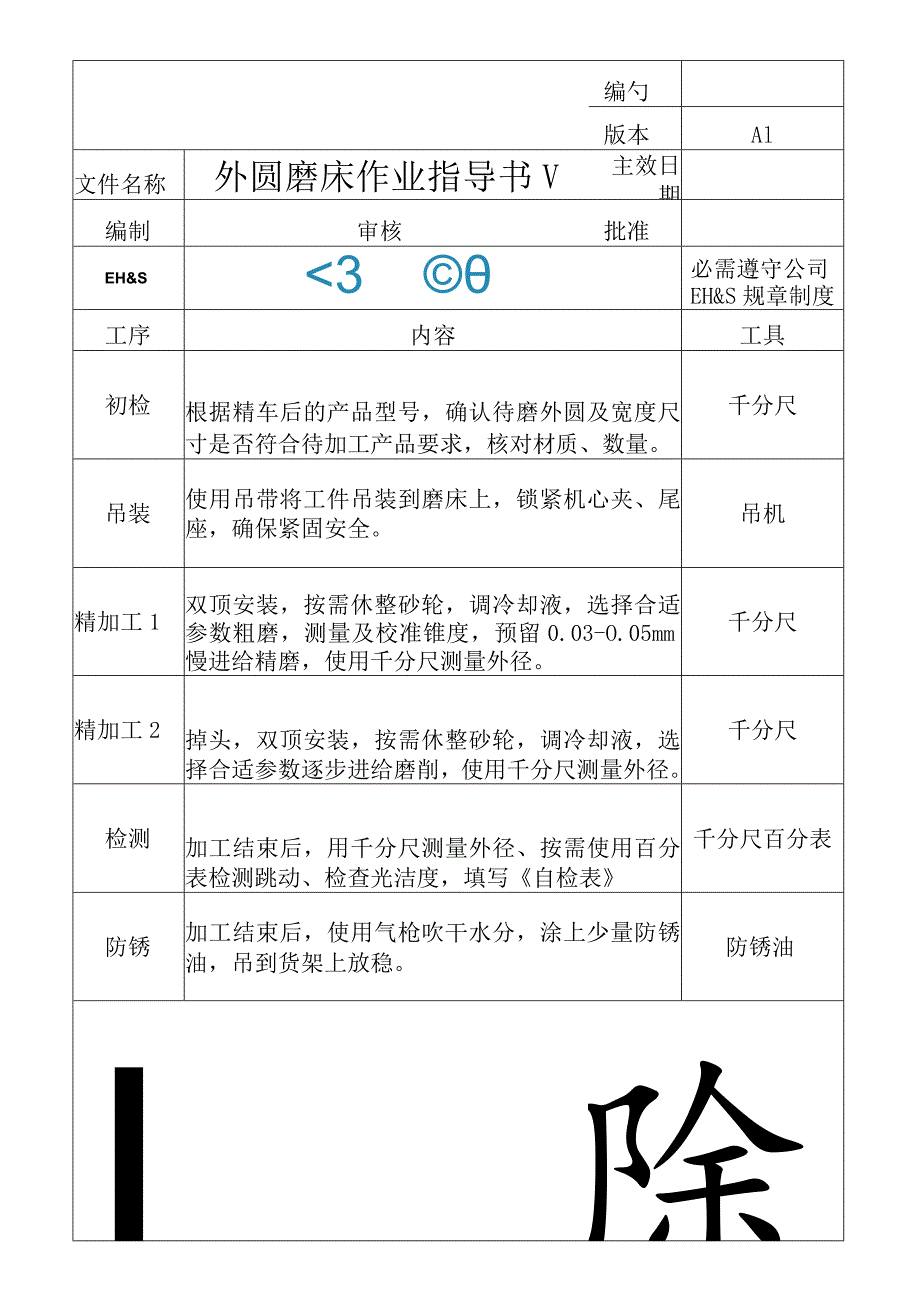 外圆磨床作业指导书.docx_第1页