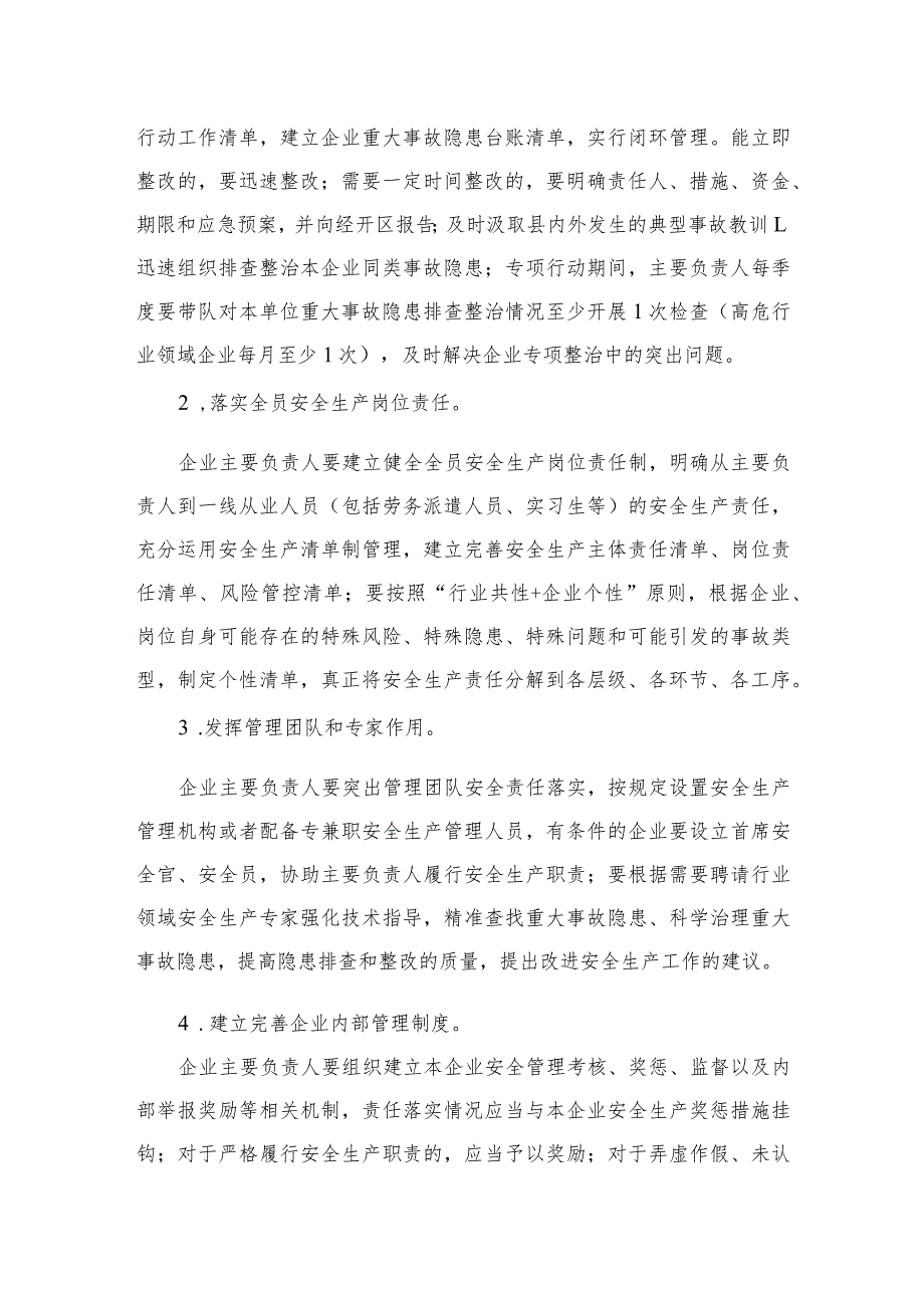 2023重大事故隐患专项排查整治行动实施方案最新精选版【15篇】.docx_第2页