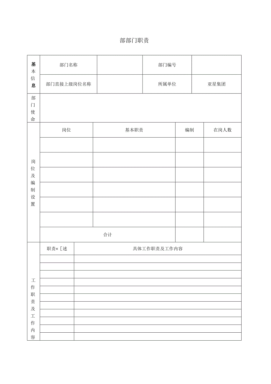 部门和岗位职责模板.docx_第1页