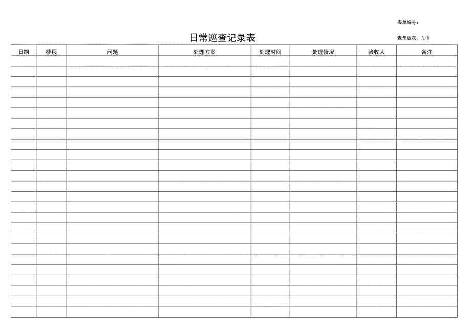 日常巡查记录表.docx_第1页