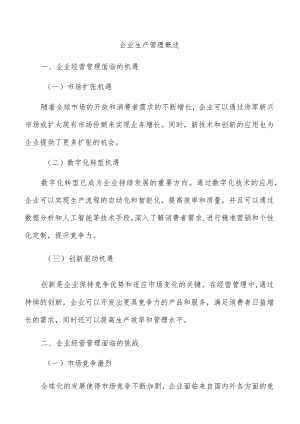 企业生产管理概述.docx