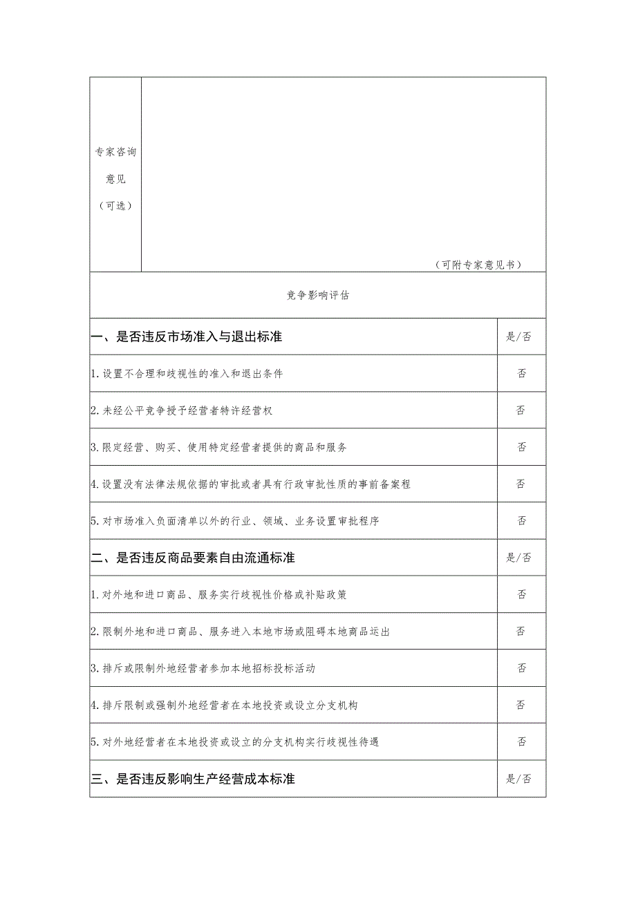 湛江市市级示范性就业扶贫基地认定管理暂行办法公平竞争审查表.docx_第2页