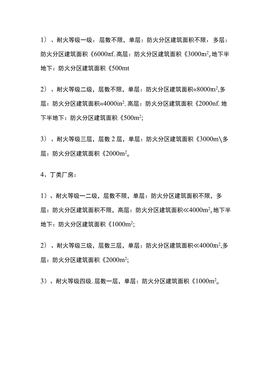 厂房和民用建筑防火分区参数全总结.docx_第2页