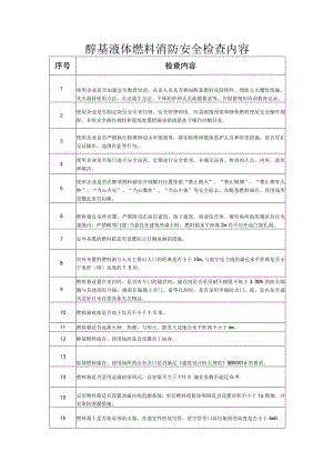 醇基液体燃料消防安全检查内容.docx