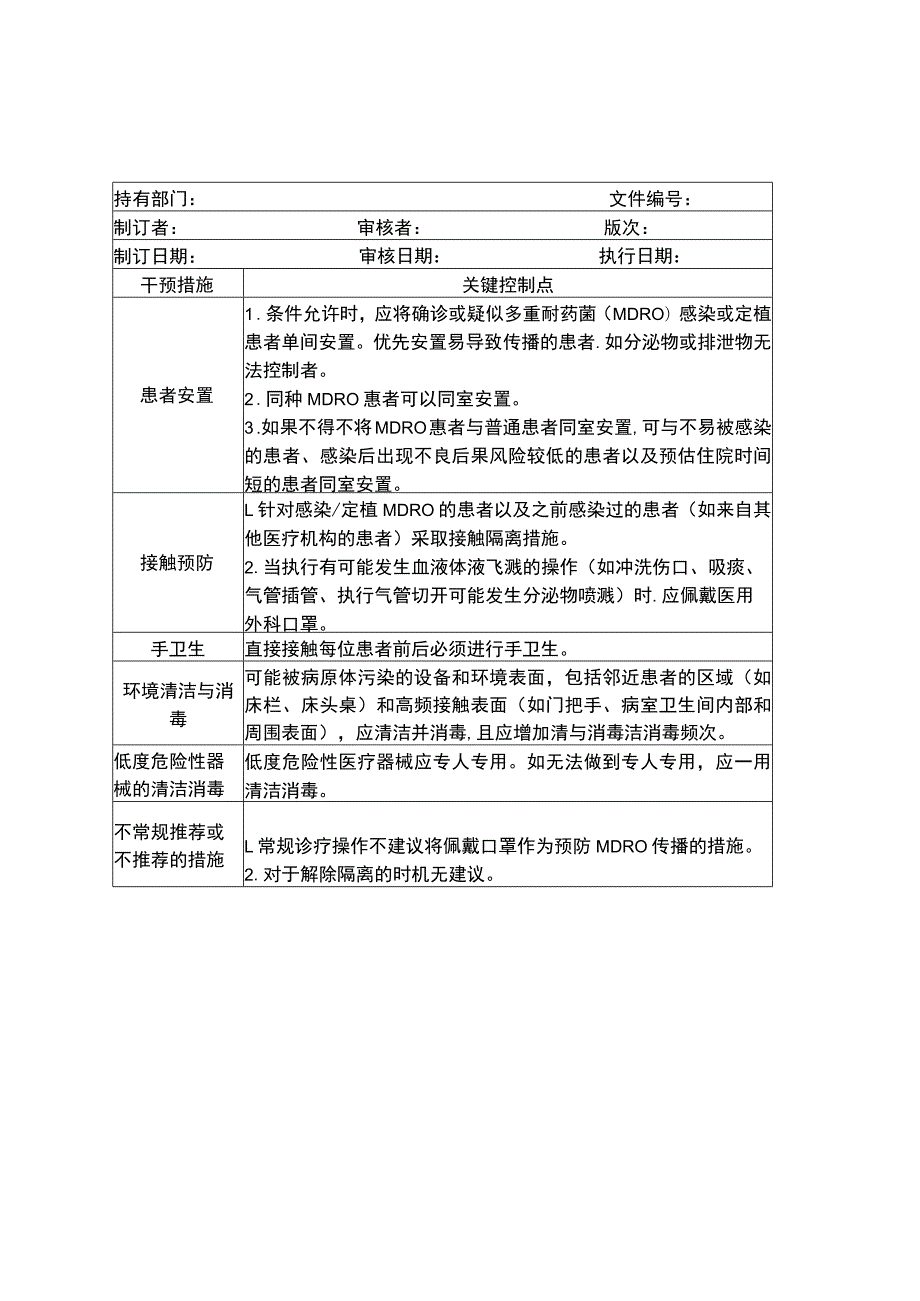 医院感染预防与控制标准操作规程全集（重点部门重点环境重点环节）.docx_第1页