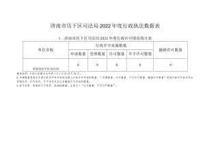 济南市历下区司法局2022年度行政执法数据表.docx