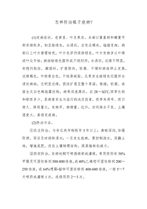 怎样防治瓠子疫病.docx