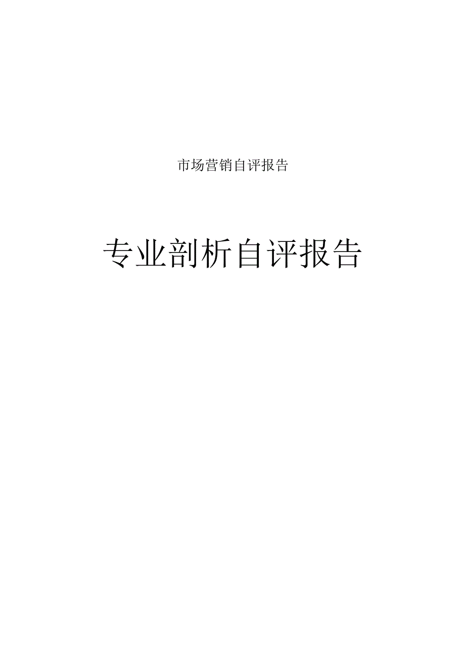 市场营销自评报告.docx_第1页