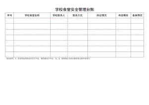 学校食堂安全管理台帐.docx