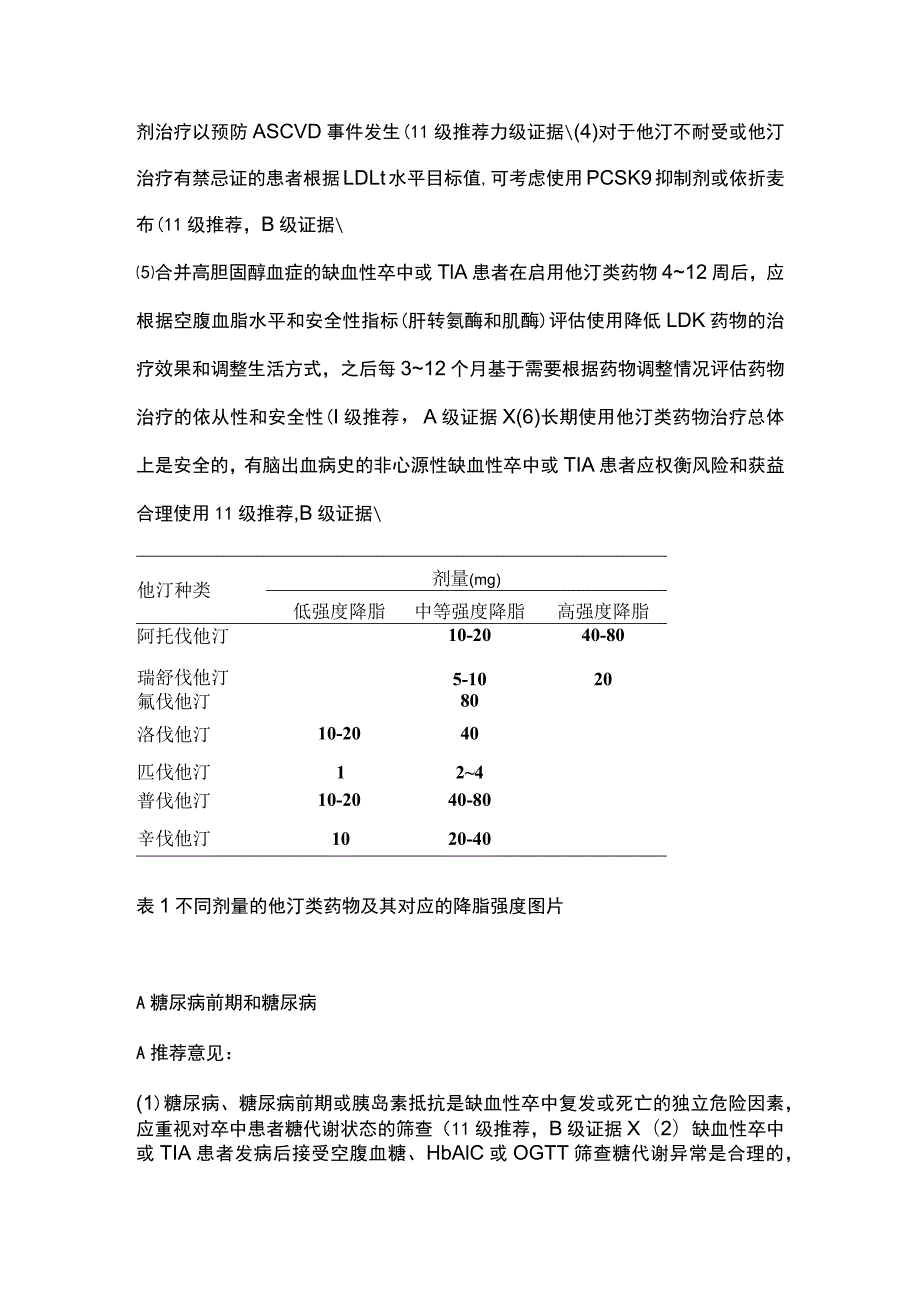 最新：中国缺血性卒中和短暂性脑缺血发作二级预防指南推荐意见.docx_第3页