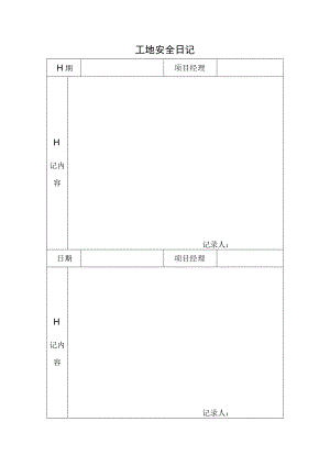 工地安全日记.docx