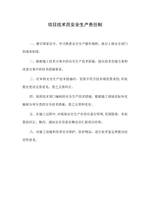 项目部技术员安全生产责任制.docx