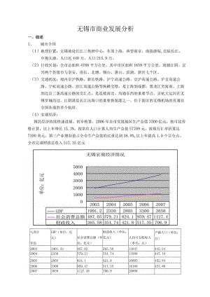 无锡市商业发展分析.docx