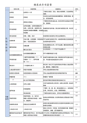 三甲医院体检糖尿病项目.docx