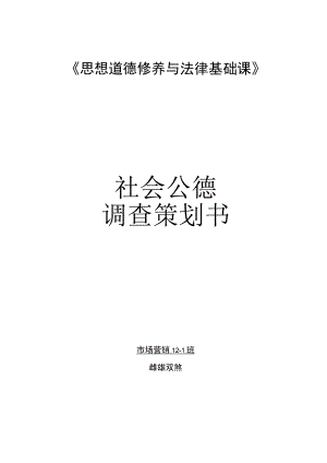 社会公德活动策划书及总结.docx