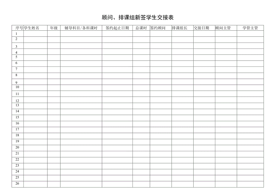 顾问、排课组新签学生交接表.docx_第1页