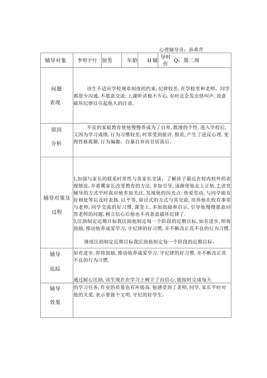 学生心理健康教育个案辅导记录表(孙2).docx_第2页