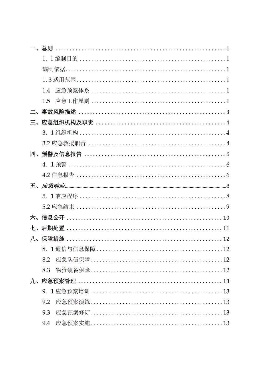 项目综合应急预案最新(示范文本).docx_第2页