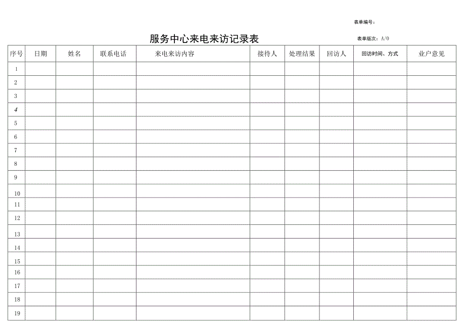 业主来电来访记录表.docx_第2页