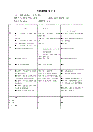 腹痛或宫外孕保守计划单.docx