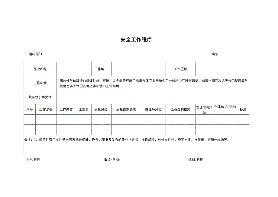 安全工作程序.docx_第1页