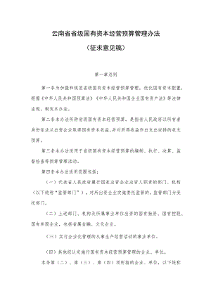 云南省省级国有资本经营预算管理办法.docx