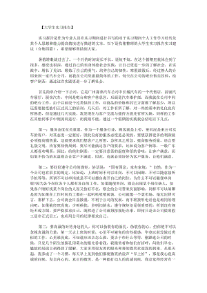 大学生实习报告实习建议.docx