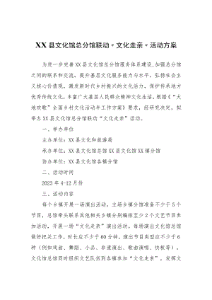 XX县文化馆总分馆联动“文化走亲”活动方案.docx