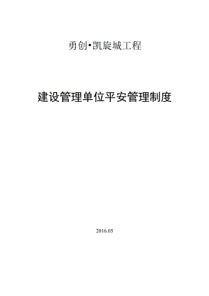 建设单位安全管理制度(职责).docx