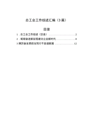 总工会工作综述汇编-2（3篇）.docx