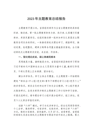 (六篇)2023主题教育专题工作总结.docx