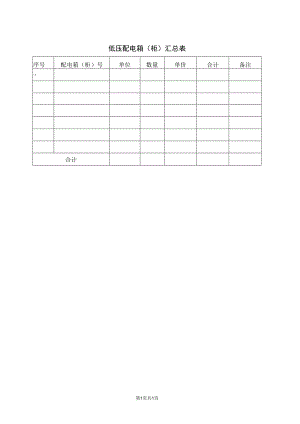 低压配电箱（柜）汇总表48(2023年).docx