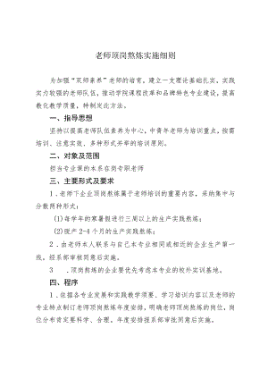 教师顶岗锻炼实施细则.docx