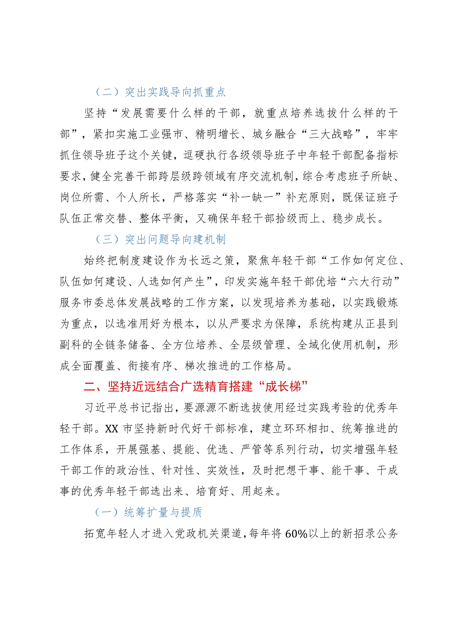 某市年轻干部组织管理工作经验材料.docx_第2页