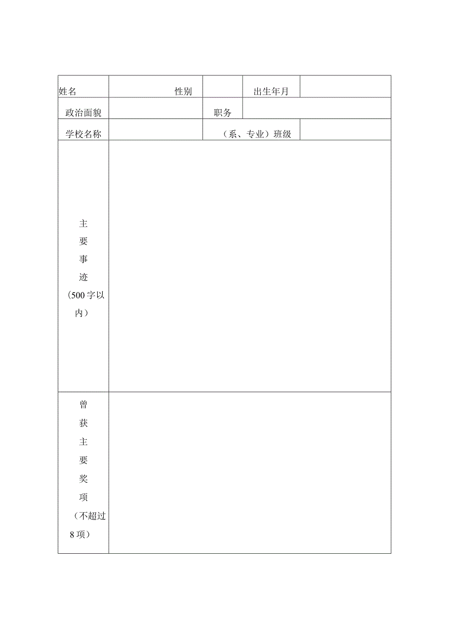 2022-2023学年度广州市优秀学生登记表.docx_第2页