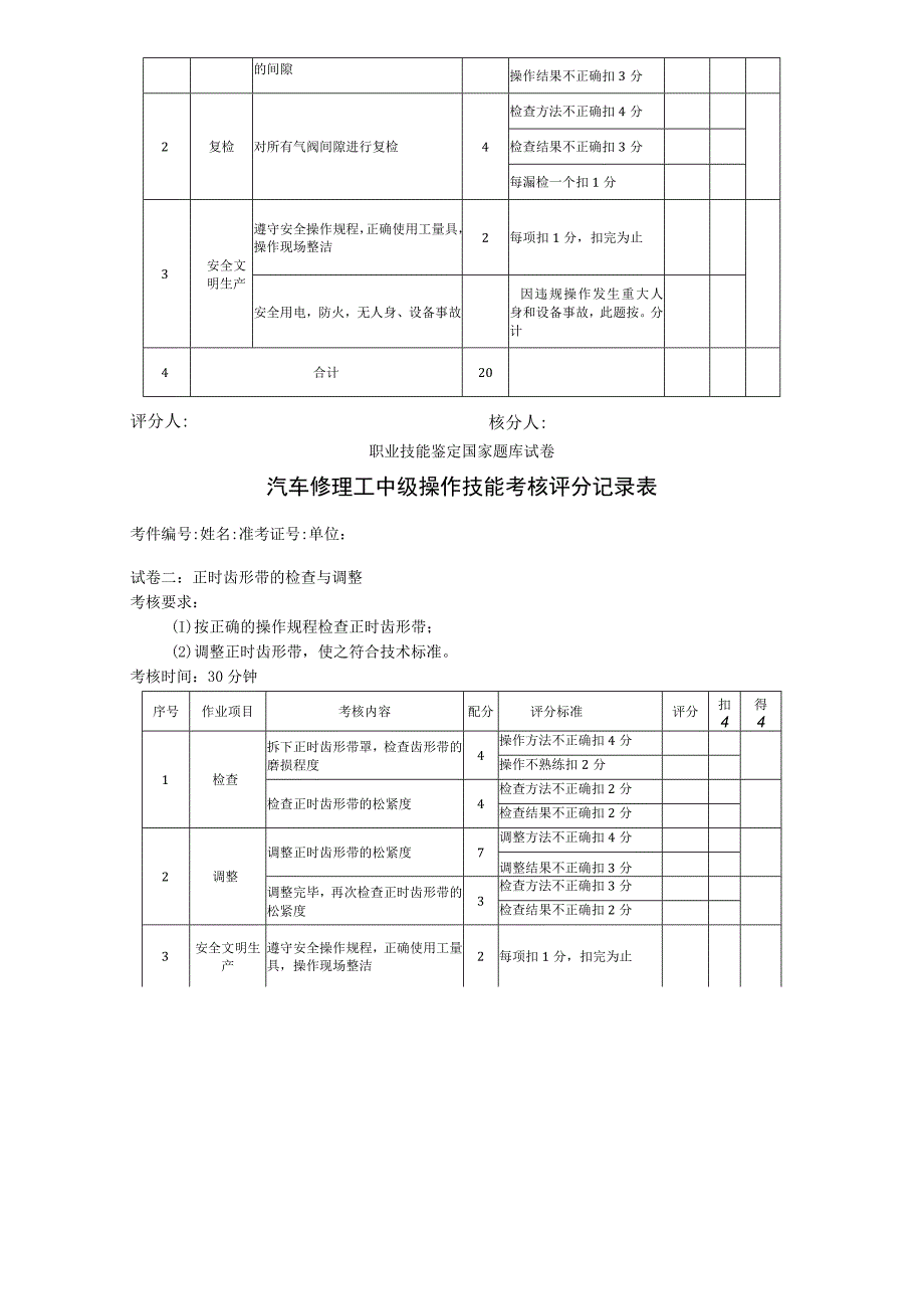 中级汽车修理工技能试卷汇总-维护.docx_第2页