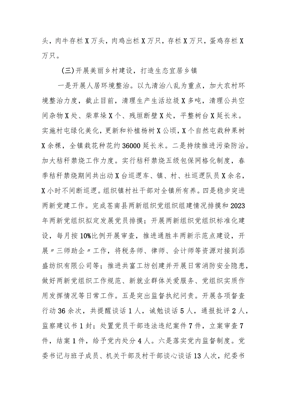 某镇2023年上半年工作总结及下半年工作安排.docx_第2页