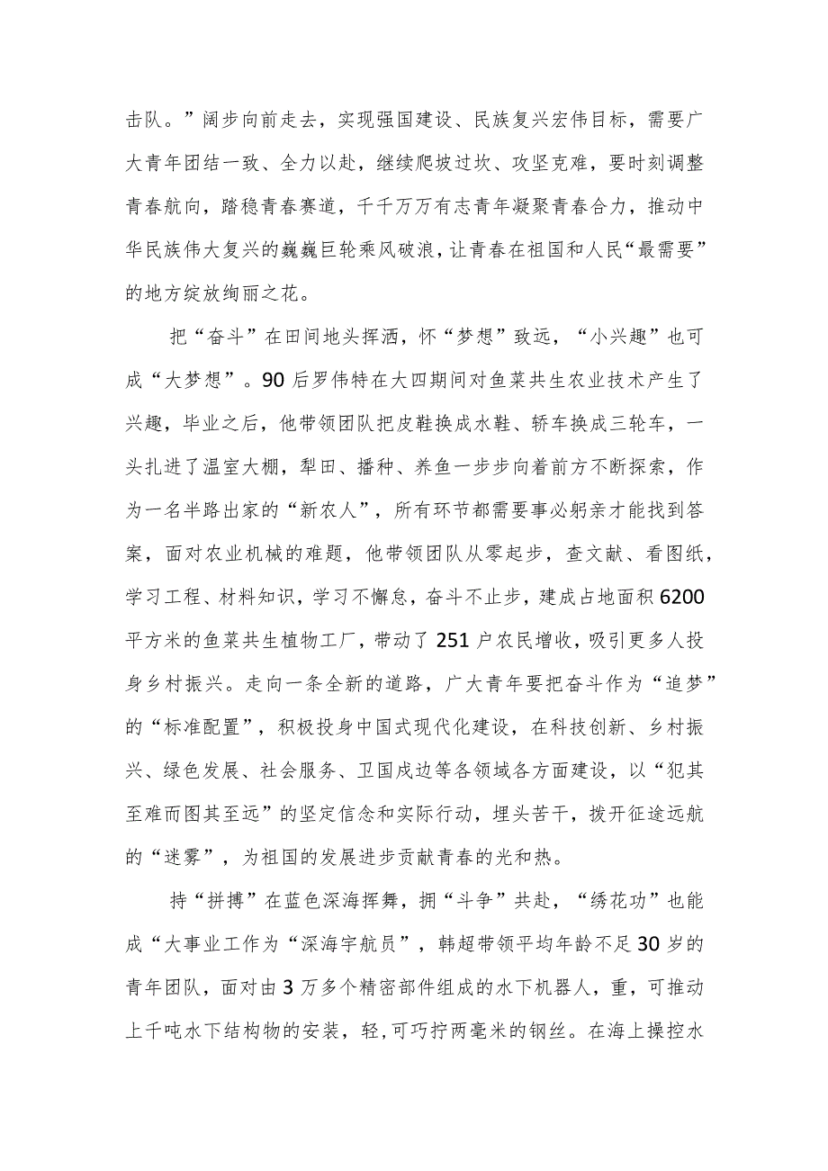 学习贯彻同团中央新一届领导班子成员集体谈话心得体会八篇.docx_第3页