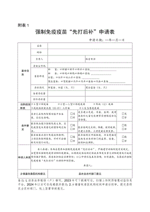 强制免疫疫苗“先打后补”申请表、补助资金申请表.docx